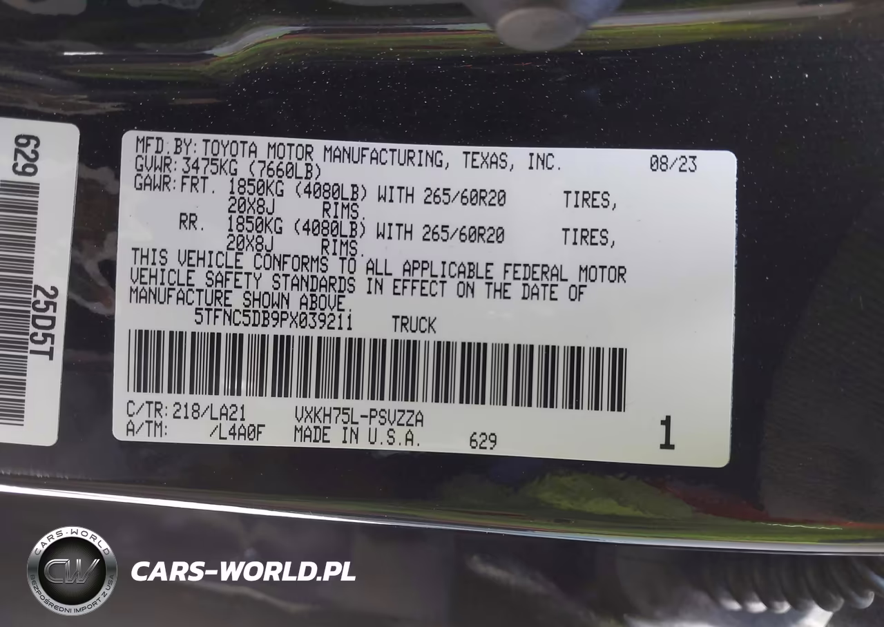 2023 Toyota Tundra Hybrid Platinum VIN:5TFNC5DB9PX039211 - 9