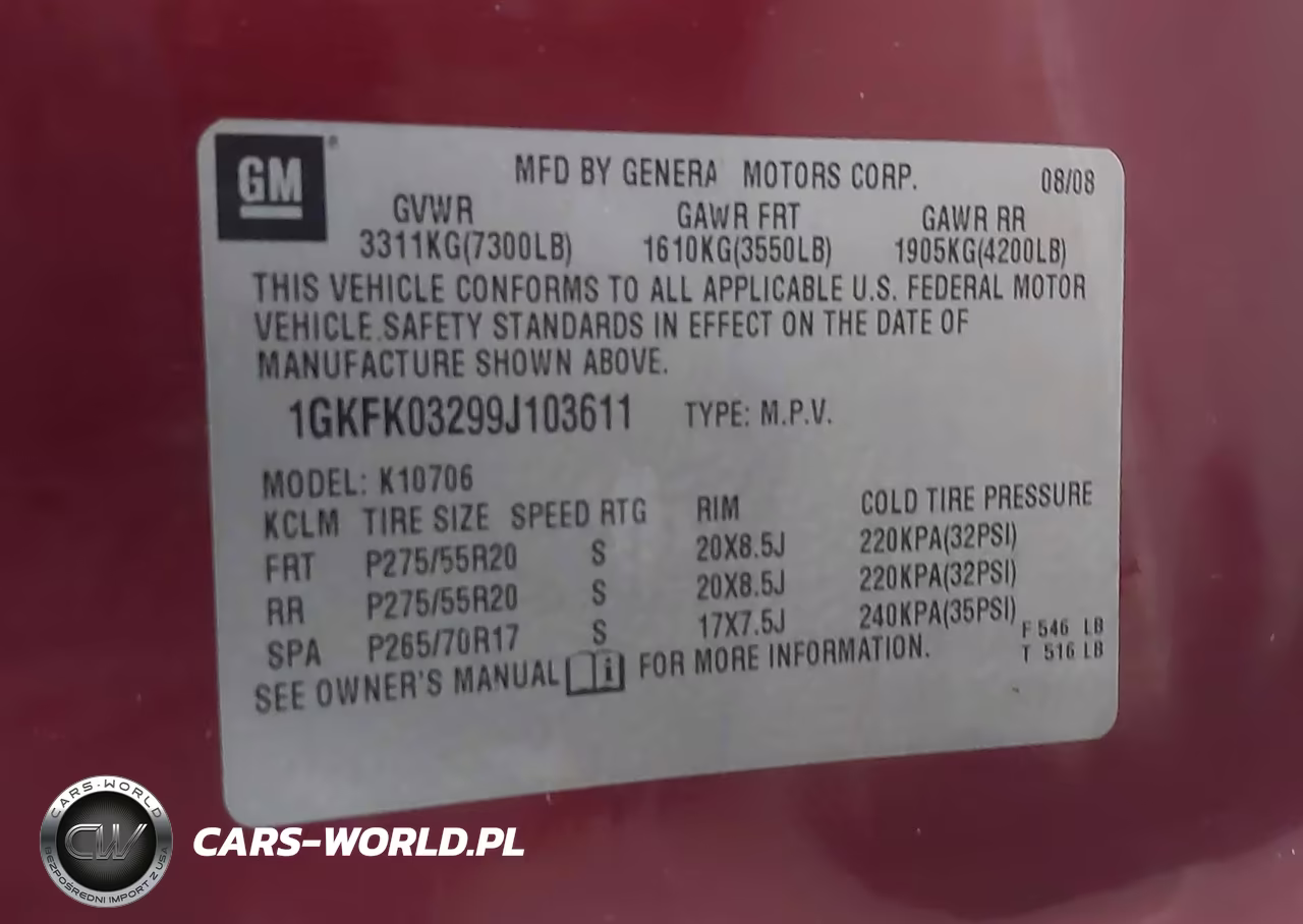 2009 GMC Yukon Denali VIN:1GKFK03299J103611 - 9