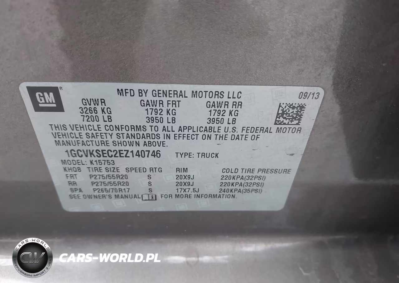 2014 Chevrolet Silverado 1500 2Lz VIN:1GCVKSEC2EZ140746 - 9