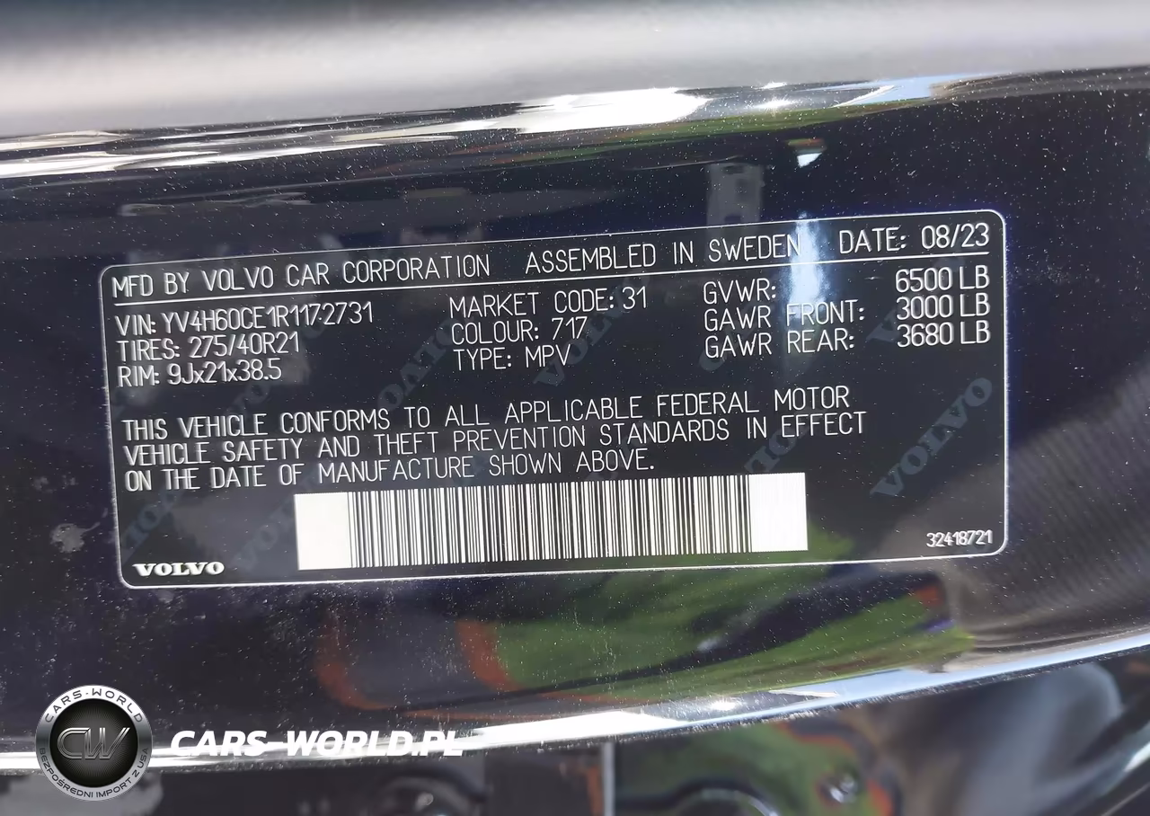 2024 Volvo Xc90 Recharge Plug-In Hybrid T8 Plus Bright Theme 7-Seater VIN:YV4H60CE1R1172731 - 9