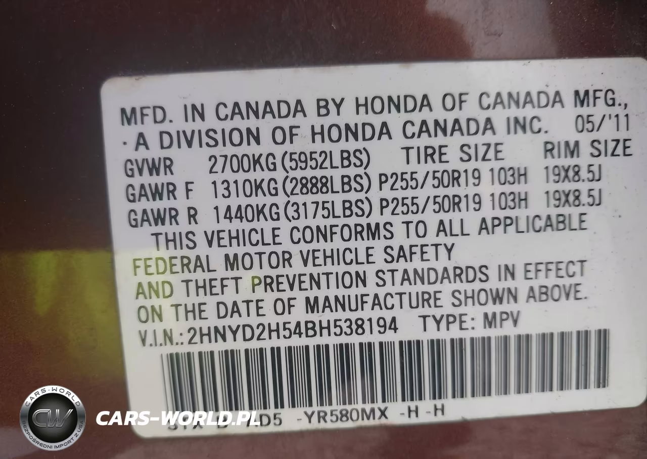 2011 Acura Mdx Advance VIN:2HNYD2H54BH538194 - 9