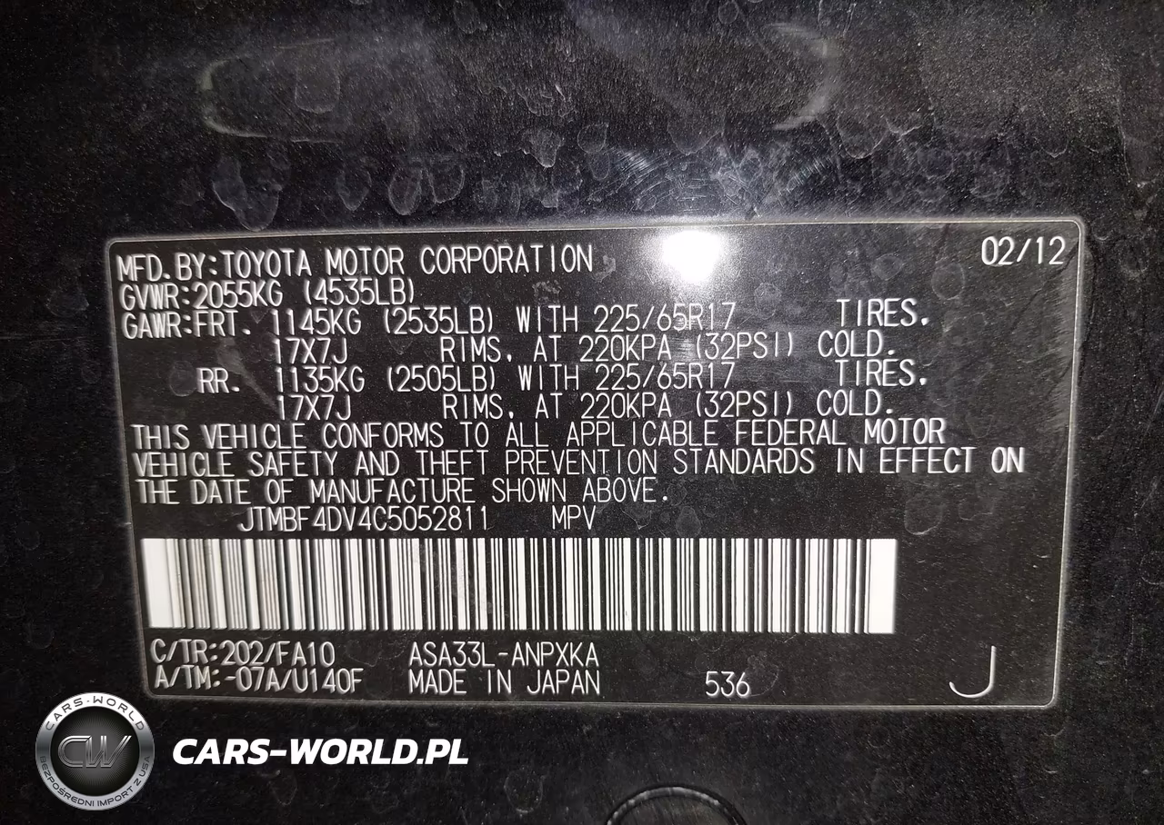 2012 Toyota Rav4 VIN:JTMBF4DV4C5052811 - 9
