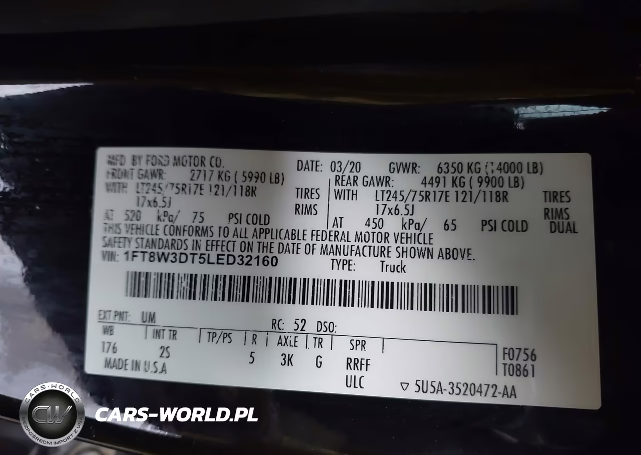 2020 Ford F-350 Xlt VIN:1FT8W3DT5LED32160 - 8