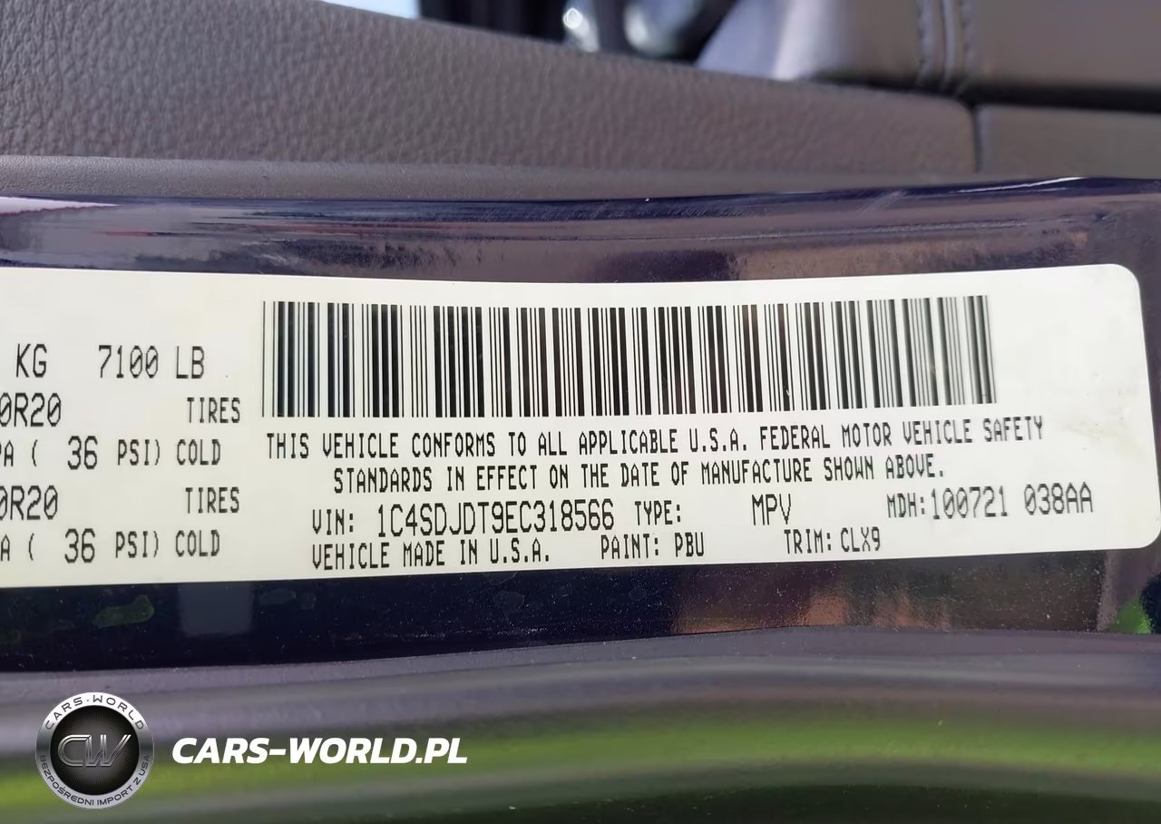 2014 Dodge Durango Limited VIN:1C4SDJDT9EC318566 - 9