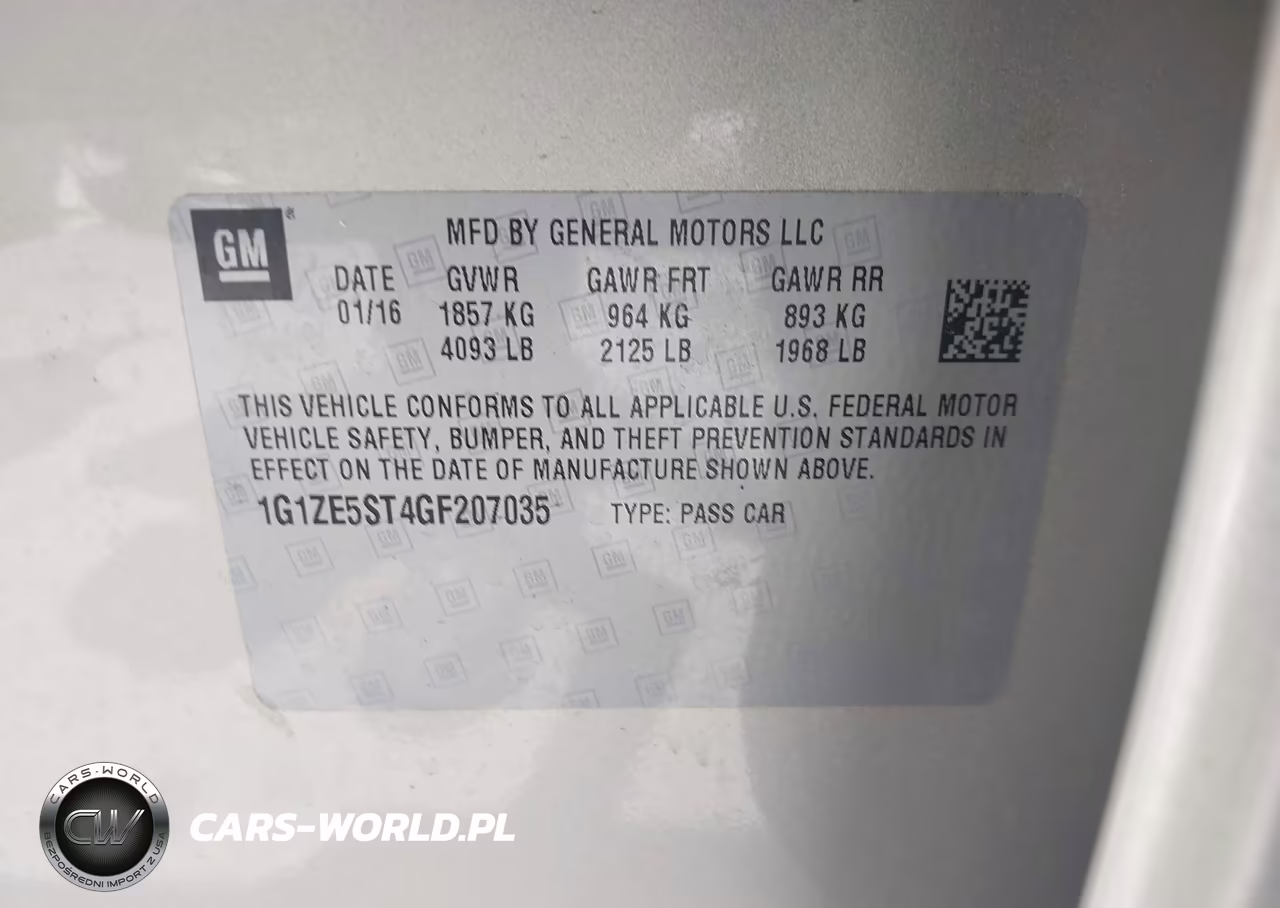 2016 Chevrolet Malibu 1Lt VIN:1G1ZE5ST4GF207035 - 9