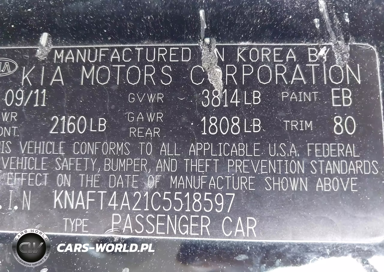 2012 Kia Forte Lx VIN:KNAFT4A21C5518597 - 9