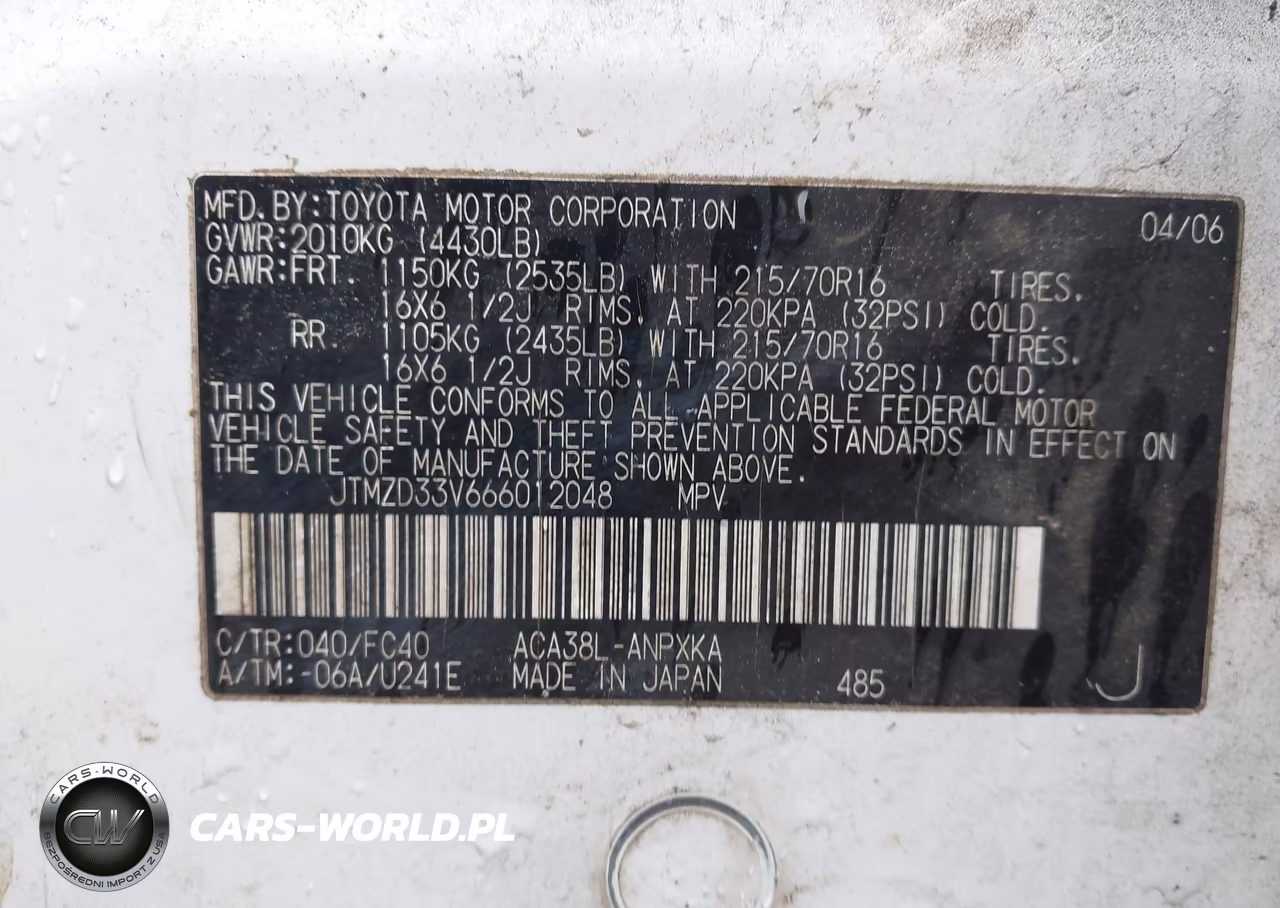 2006 Toyota Rav4 VIN:JTMZD33V666012048 - 9