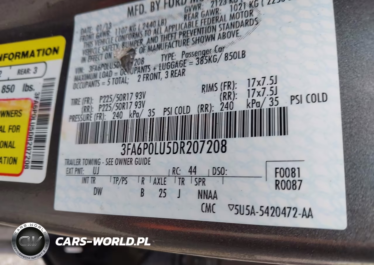 2013 Ford Fusion Hybrid Se VIN:3FA6P0LU5DR207208 - 9
