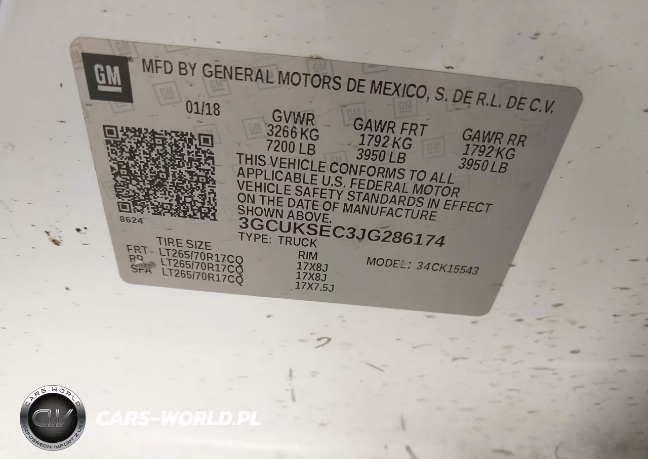 2018 Chevrolet Silverado 1500 1Lz VIN:3GCUKSEC3JG286174 - 9
