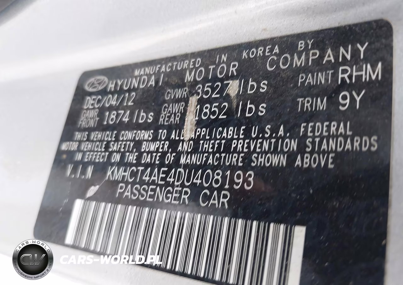 2013 Hyundai Accent Gls VIN:KMHCT4AE4DU408193 - 9