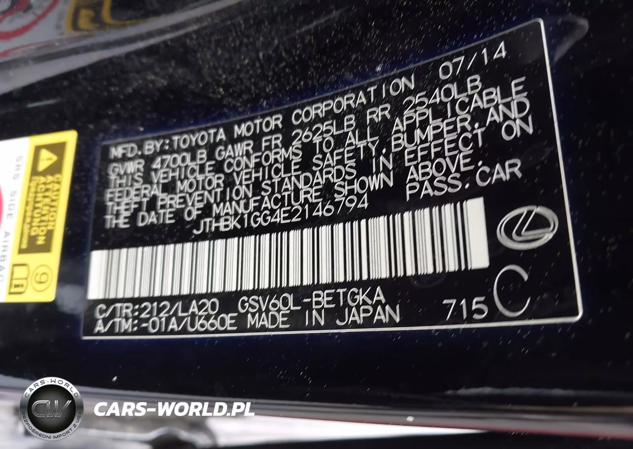 2014 Lexus Es 350 VIN:JTHBK1GG4E2146794 - 9