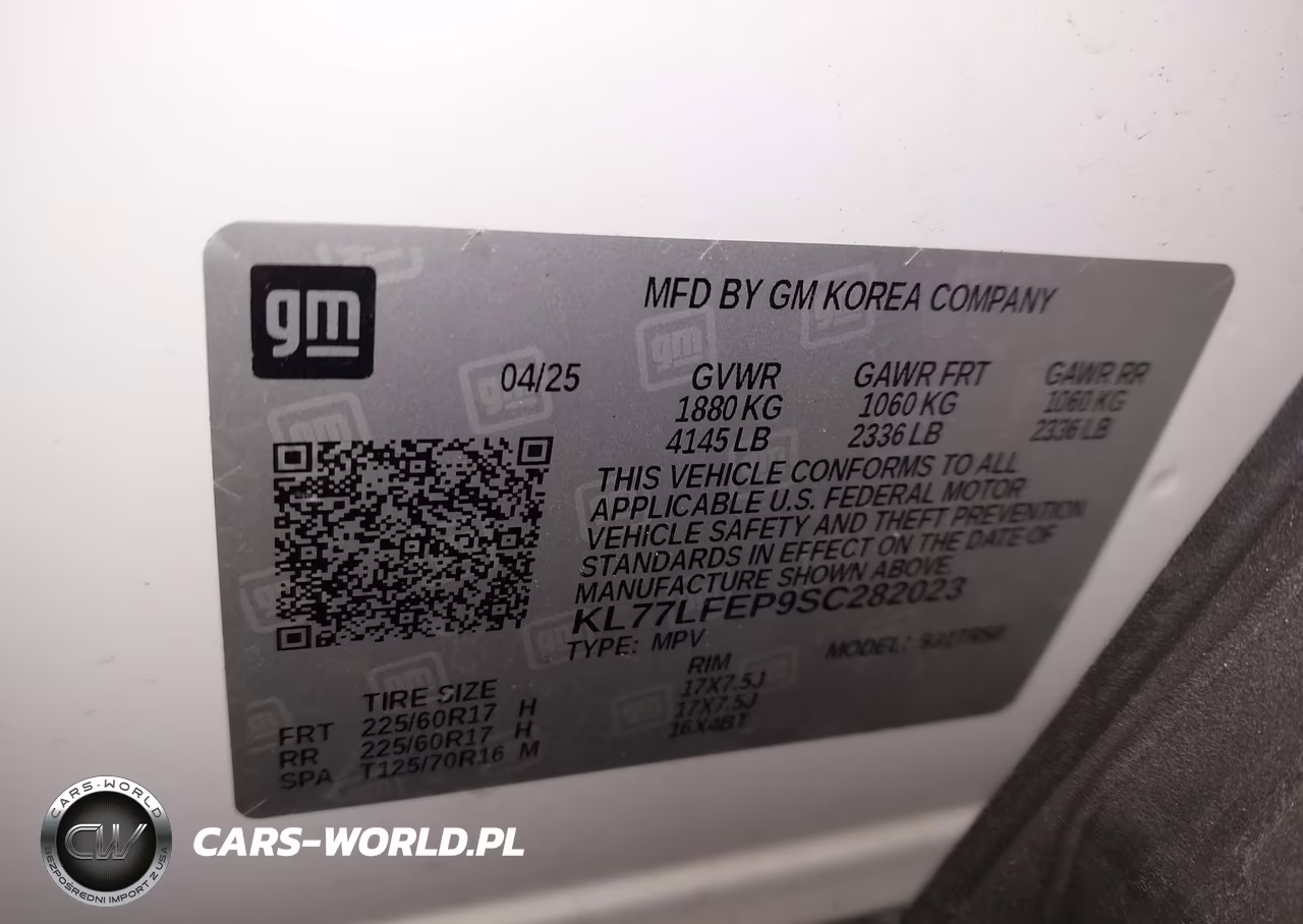 2025 Chevrolet Trax Fwd Ls VIN:KL77LFEP9SC282023 - 9