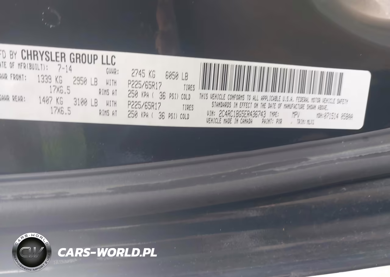 2014 Chrysler Town & Country Touring VIN:2C4RC1BG5ER436743 - 9