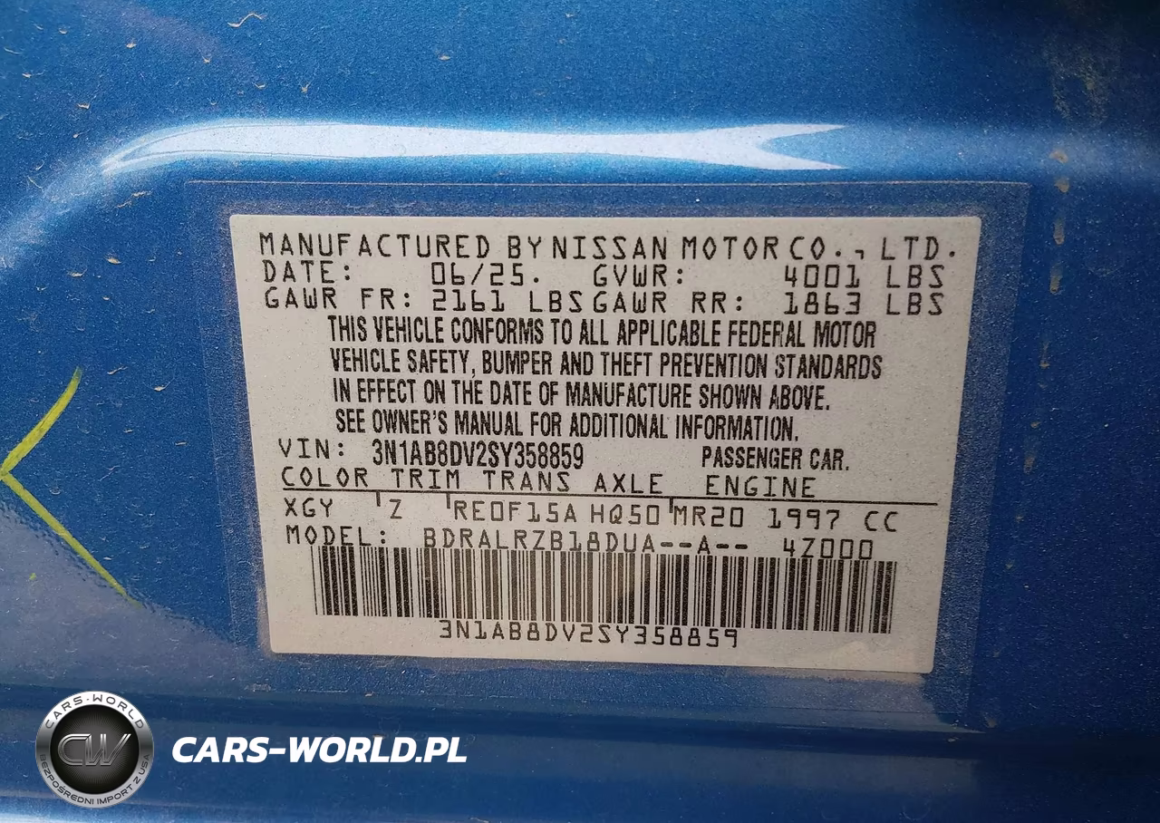 2025 Nissan Sentra Sr VIN:3N1AB8DV2SY358859 - 9