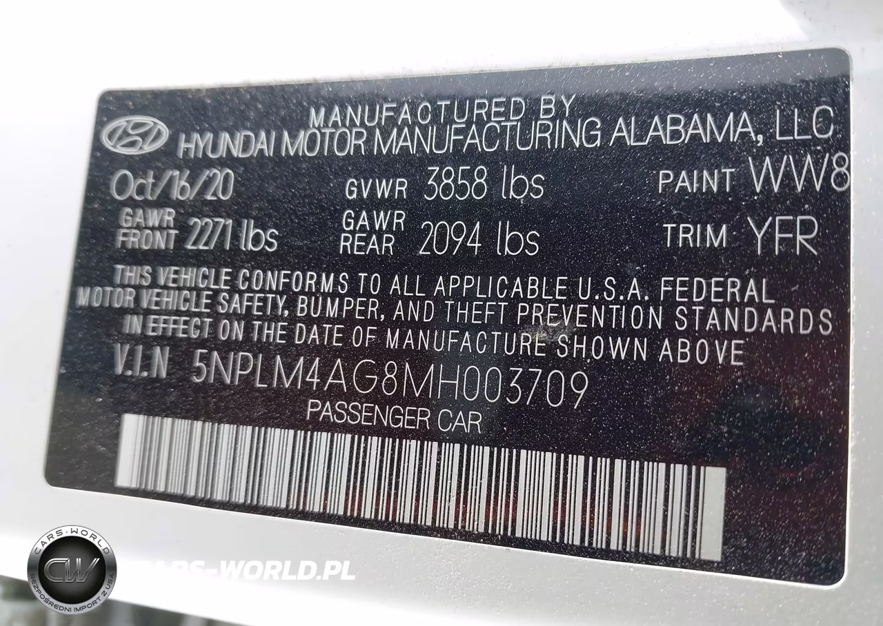 2021 Hyundai Elantra Sel VIN:5NPLM4AG8MH003709 - 9