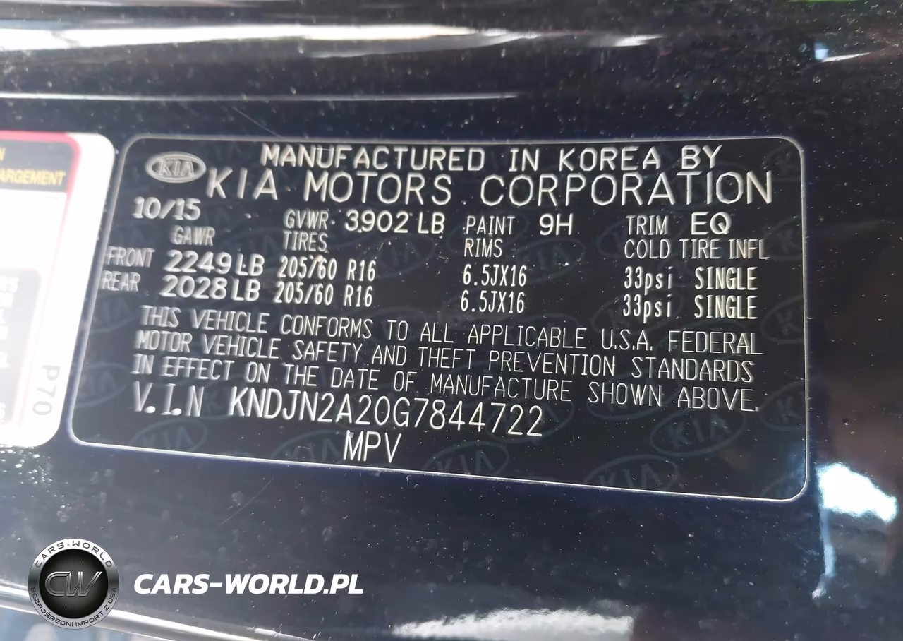 2016 Kia Soul VIN:KNDJN2A20G7844722 - 9