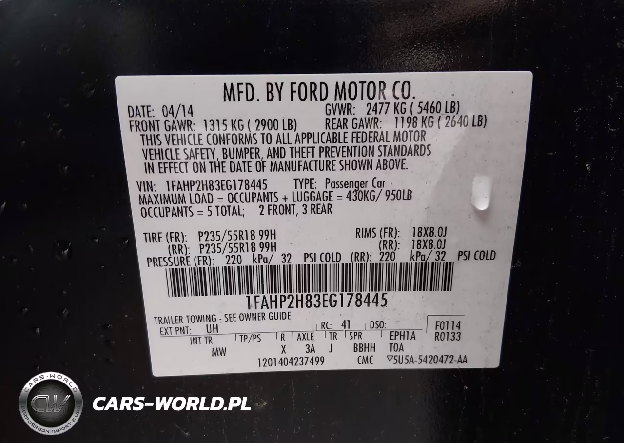 2014 Ford Taurus Sel VIN:1FAHP2H83EG178445 - 9