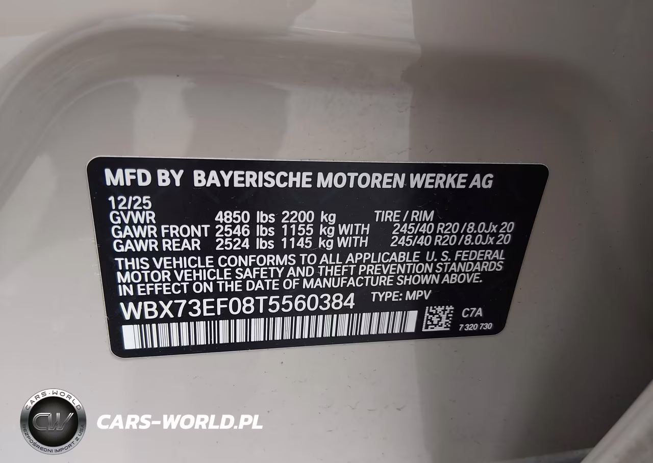 2026 BMW X1 xDrive28I VIN:WBX73EF08T5560384 - 9