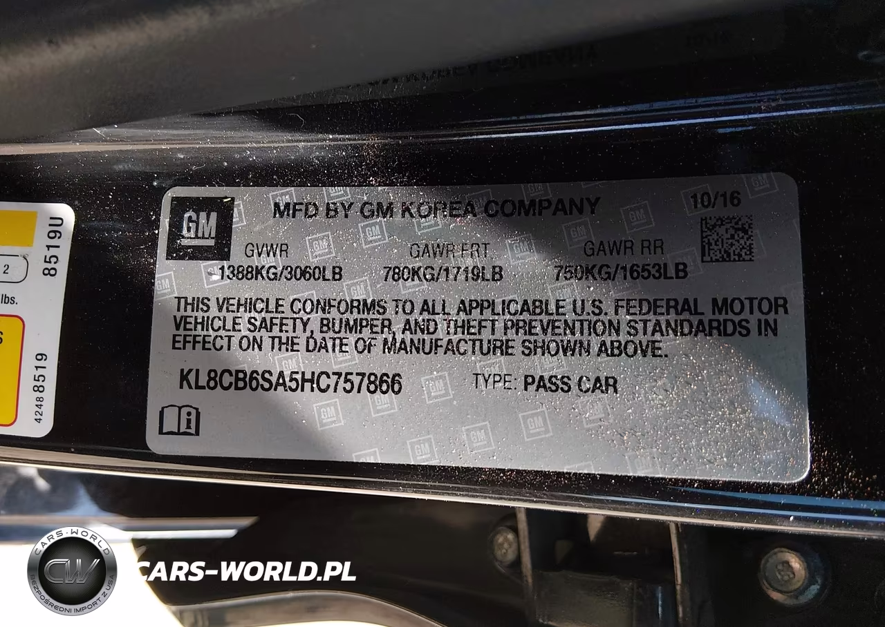 2017 Chevrolet Spark Ls Cvt VIN:KL8CB6SA5HC757866 - 9