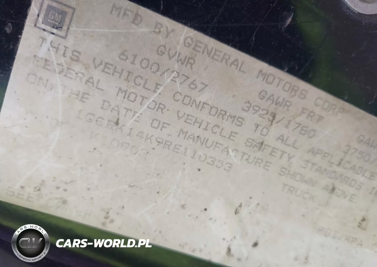 1994 Chevrolet Gmt-400 K1500 VIN:1GCEK14K9RE110353 - 9