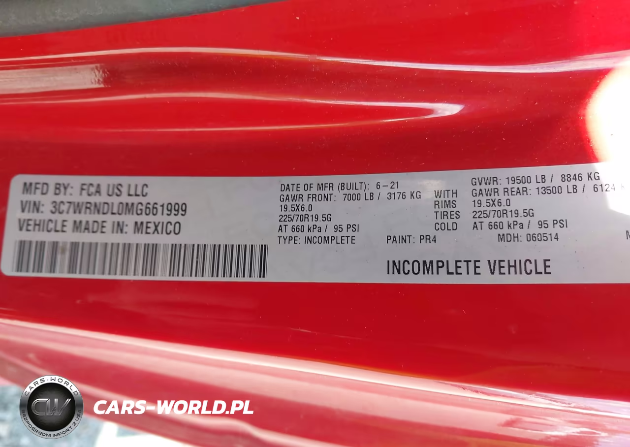 2021 Ram 5500 Chassis Tradesman-Slt VIN:3C7WRNDL0MG661999 - 8