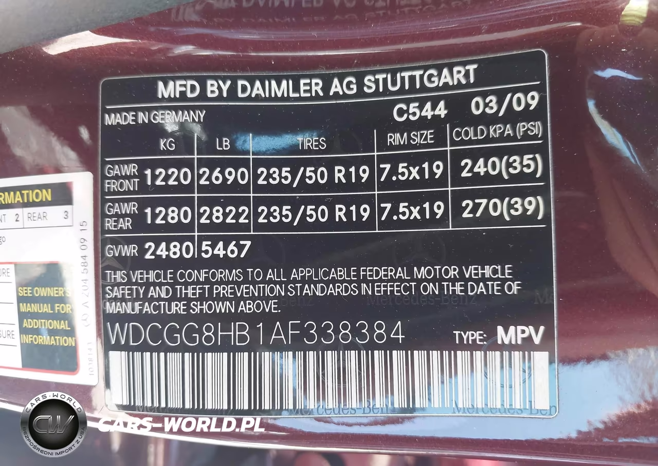 2010 Mercedes-Benz Glk 350 4Matic VIN:WDCGG8HB1AF338384 - 9