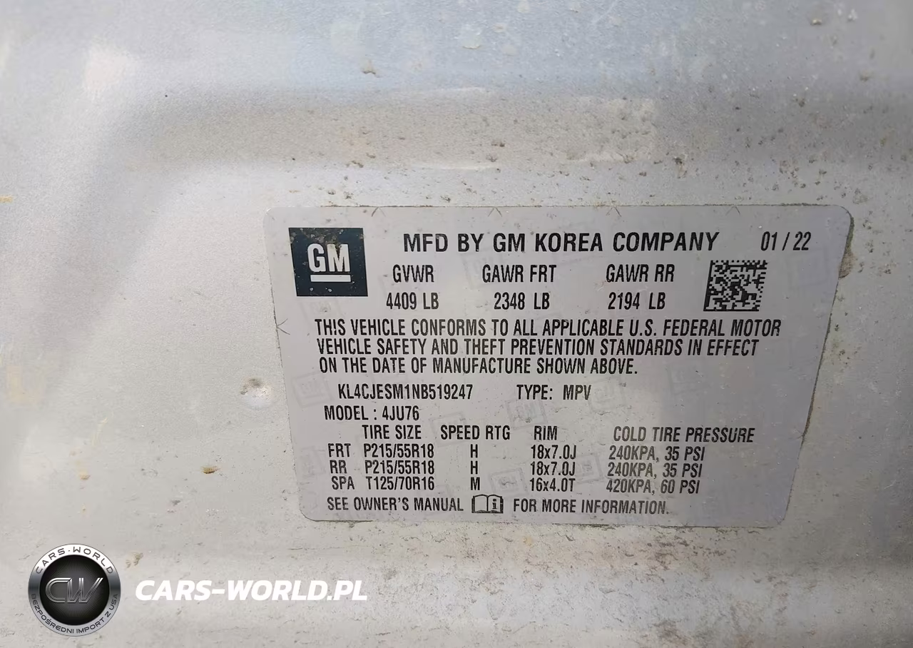 2022 Buick Encore Awd Preferred VIN:KL4CJESM1NB519247 - 9
