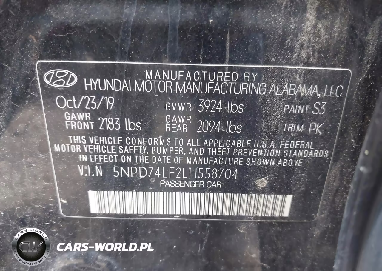 2020 Hyundai Elantra Se VIN:5NPD74LF2LH558704 - 9