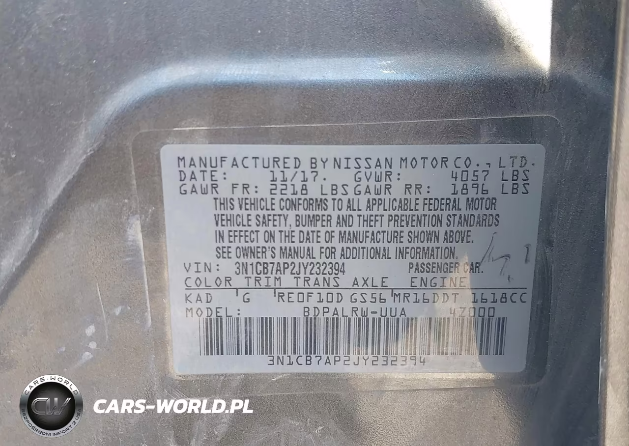 2018 Nissan Sentra Sr Turbo VIN:3N1CB7AP2JY232394 - 9