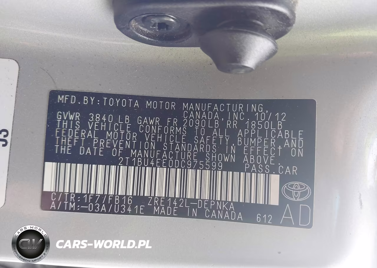 2013 Toyota Corolla Le VIN:2T1BU4EE0DC975599 - 9