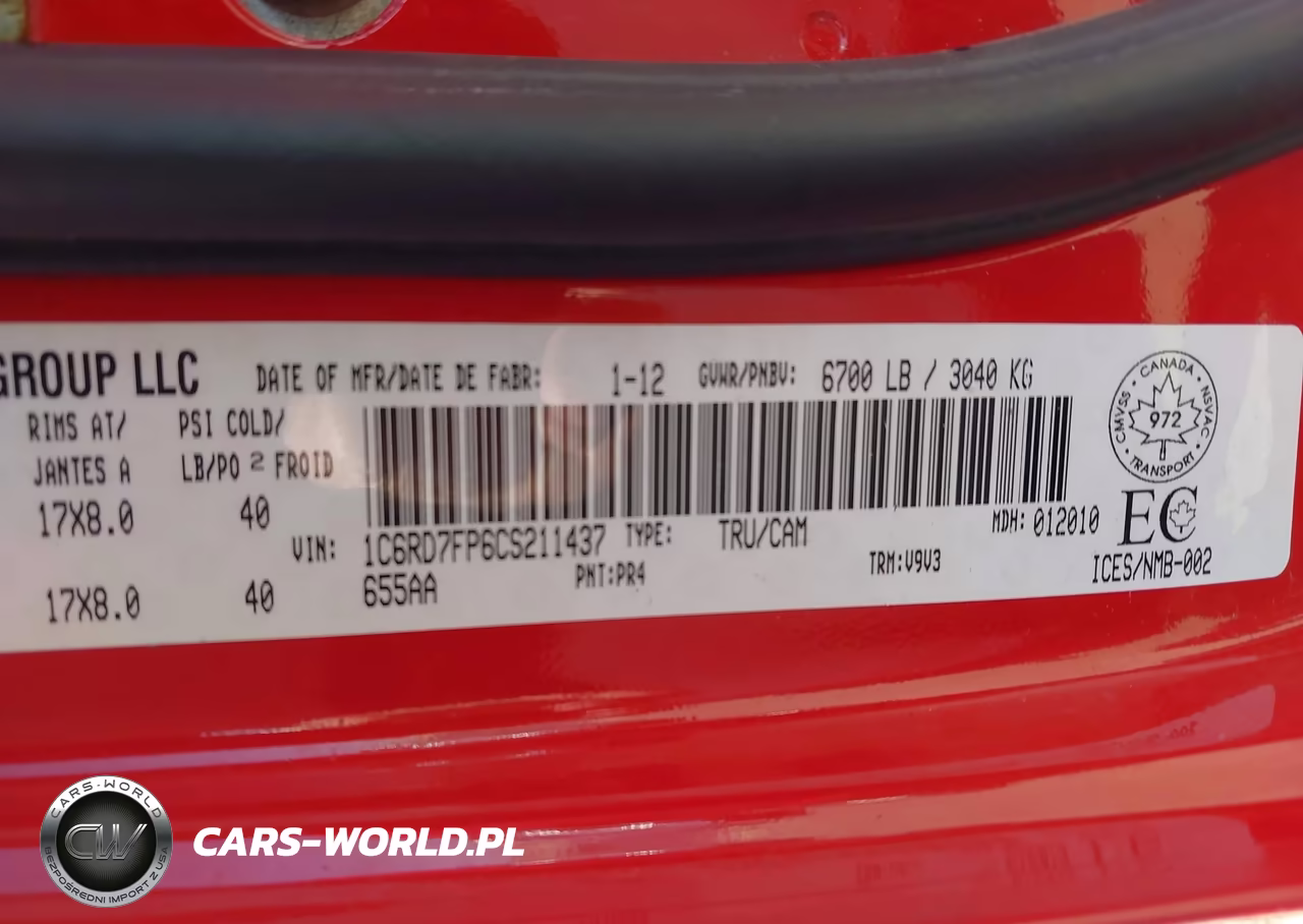 2012 Ram 1500 St VIN:1C6RD7FP6CS211437 - 9