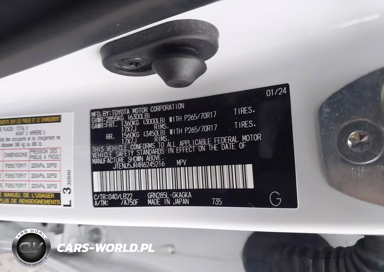 2024 Toyota 4Runner Sr5 Premium VIN:JTENU5JR4R6245216 - 9