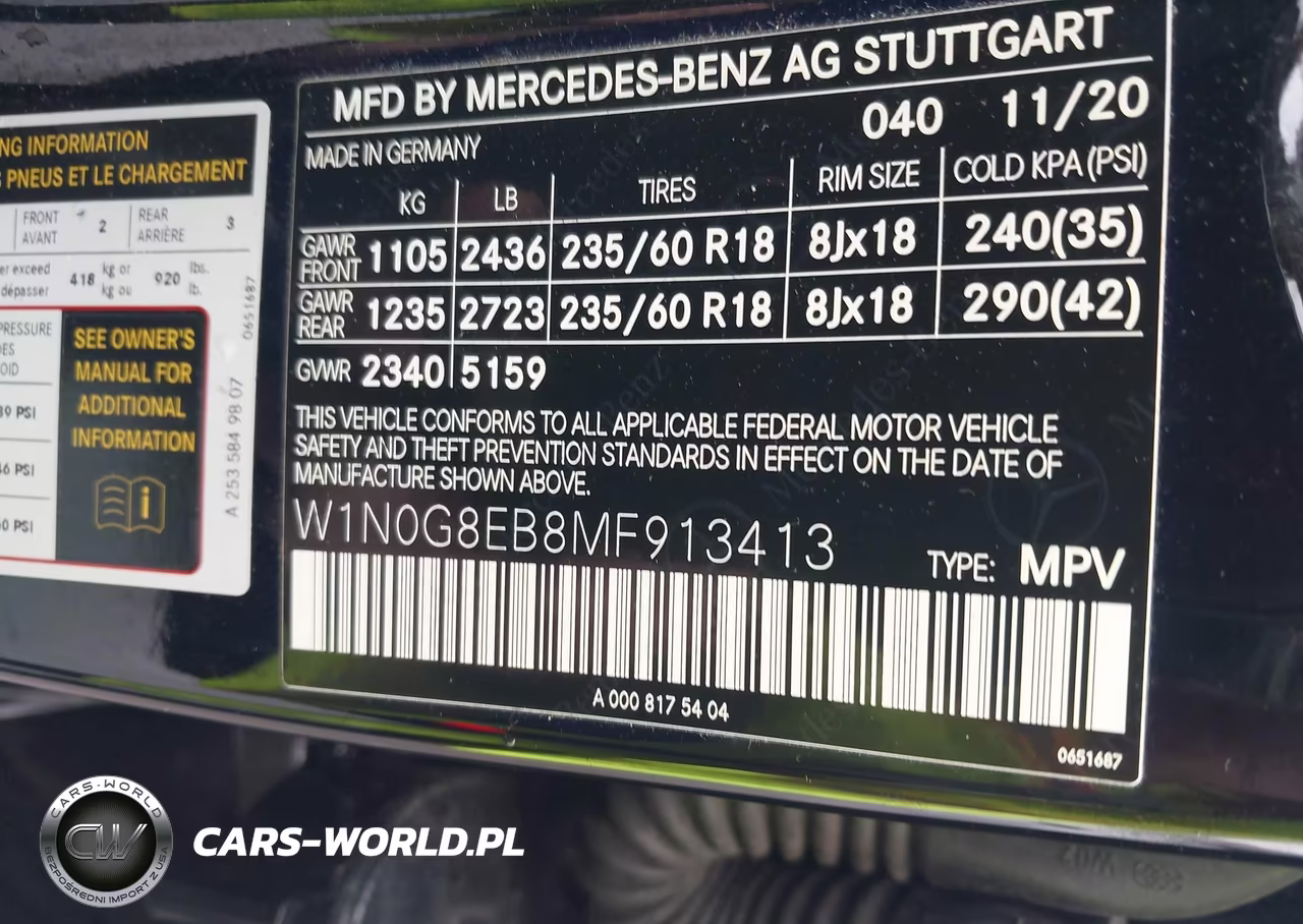 2021 Mercedes-Benz Glc 300 4Matic Suv VIN:W1N0G8EB8MF913413 - 9
