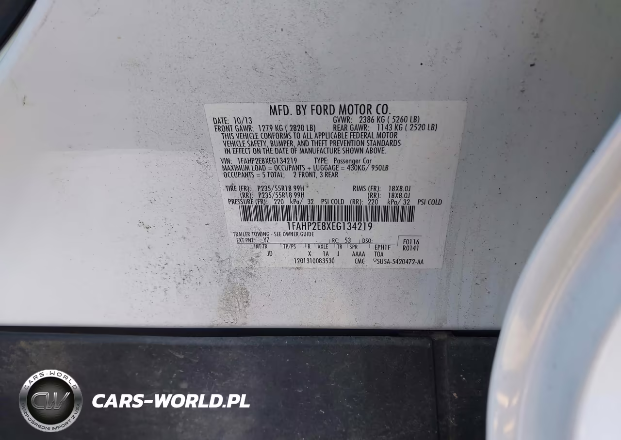 2014 Ford Taurus Sel VIN:1FAHP2E8XEG134219 - 9