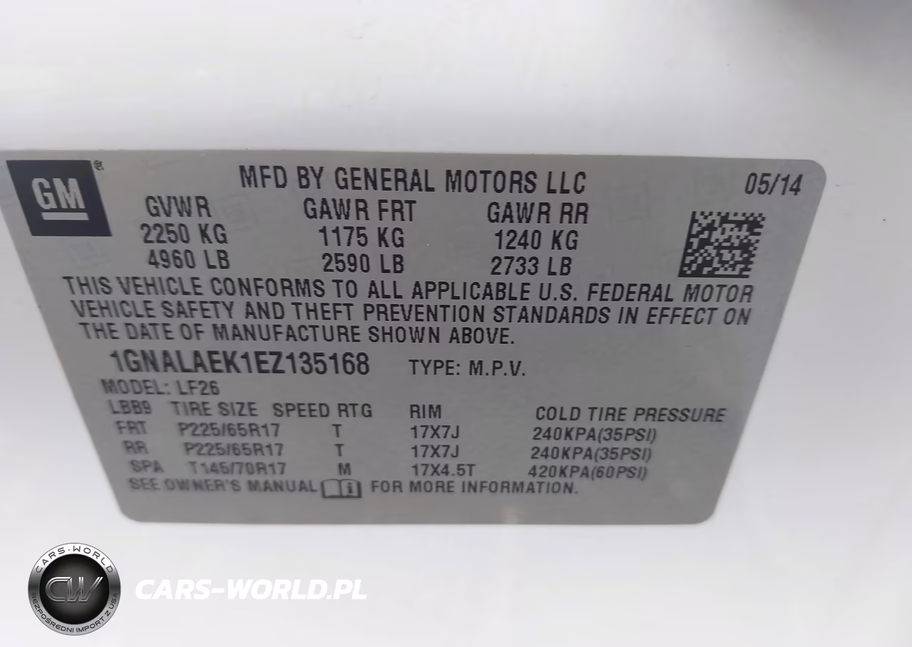 2014 Chevrolet Equinox Ls VIN:1GNALAEK1EZ135168 - 9