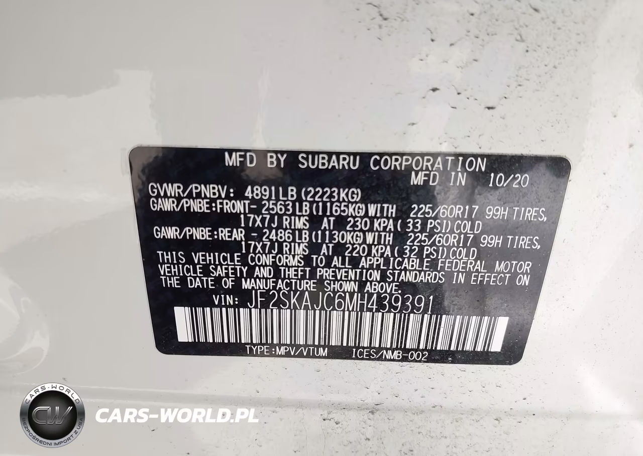 2021 Subaru Forester Premium VIN:JF2SKAJC6MH439391 - 9