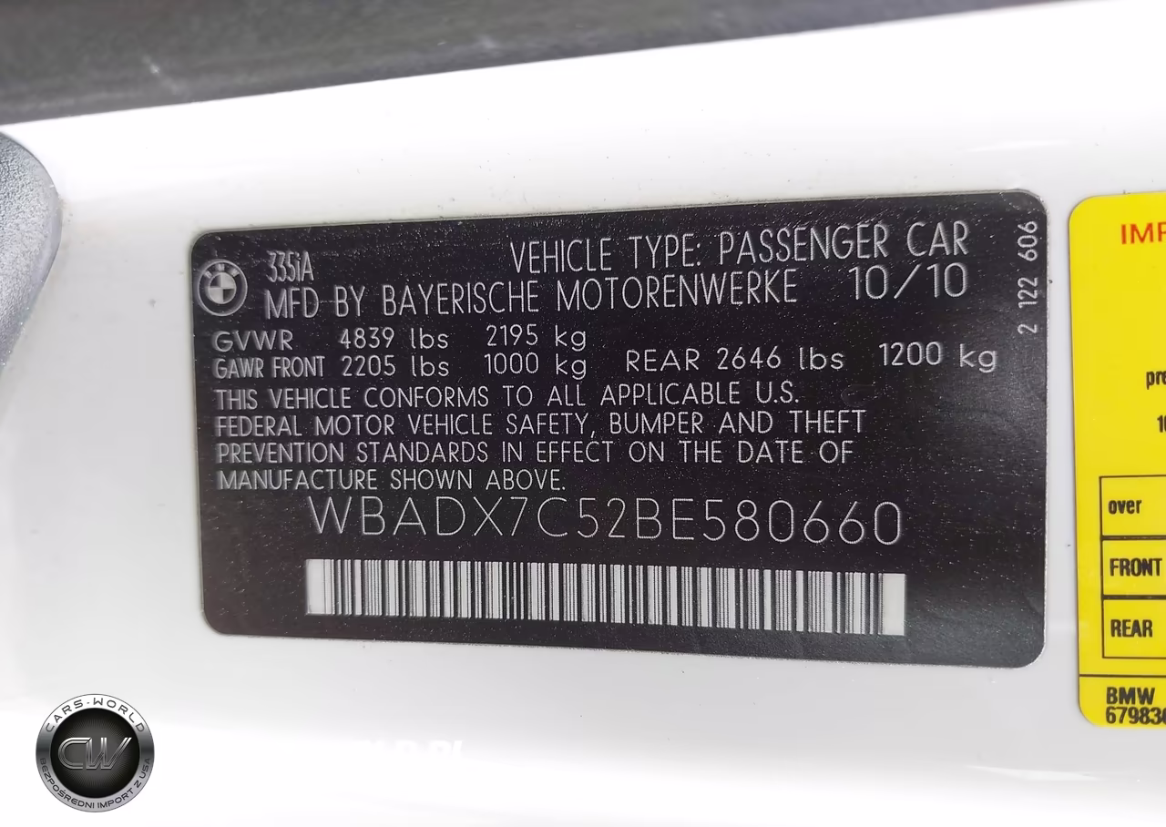 2011 BMW 335I VIN:WBADX7C52BE580660 - 9