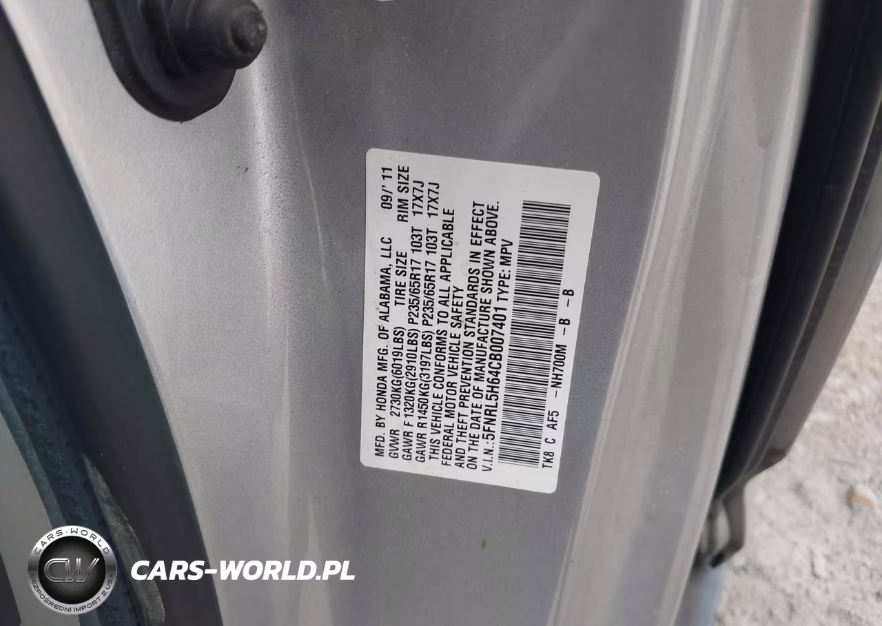 2012 Honda Odyssey Ex-L VIN:5FNRL5H64CB007401 - 9