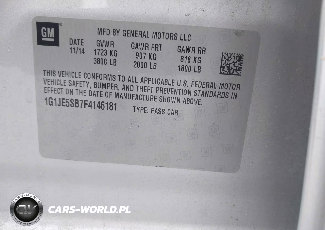 2015 Chevrolet Sonic Ltz Auto VIN:1G1JE5SB7F4146181 - 9