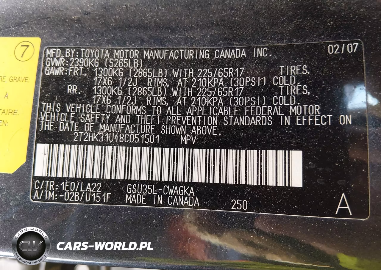 2008 Lexus Rx 350 VIN:2T2HK31U48C051501 - 9