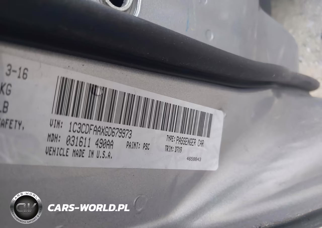 2016 Dodge Dart Se VIN:1C3CDFAAXGD679973 - 9