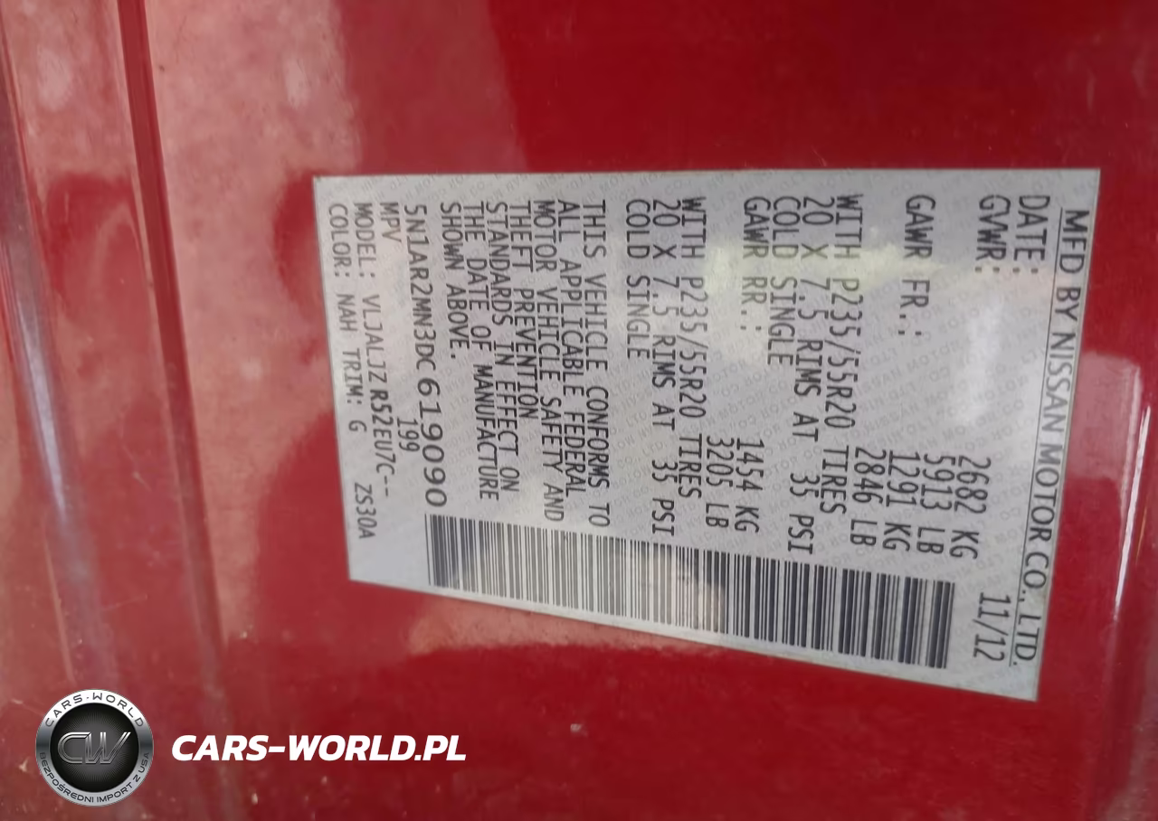 2013 Nissan Pathfinder Platinum VIN:5N1AR2MN3DC619090 - 9