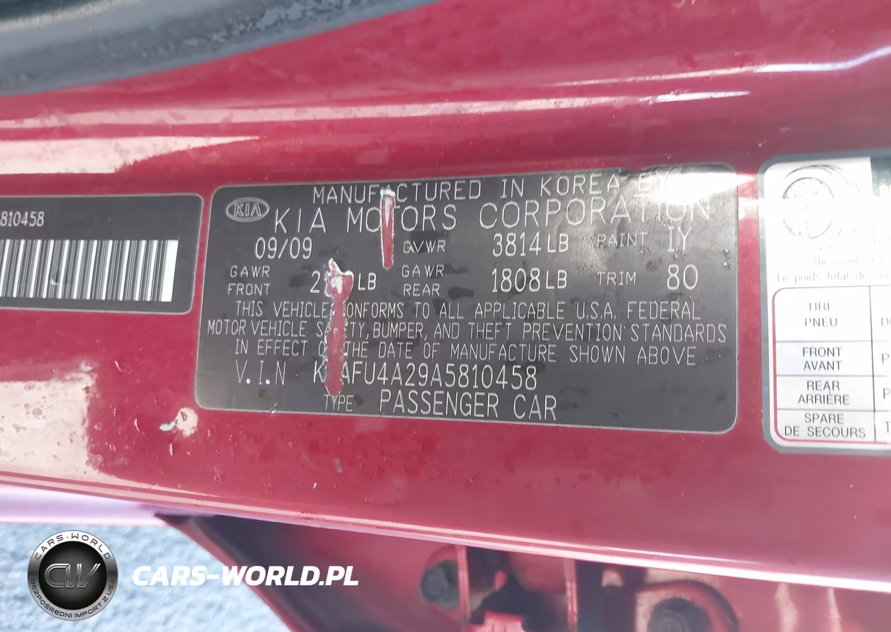 2010 Kia Forte Ex VIN:KNAFU4A29A5810458 - 9