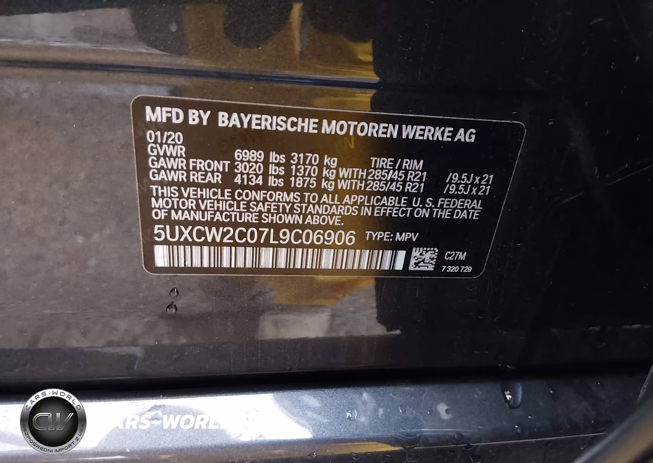 2020 BMW X7 xDrive40I VIN:5UXCW2C07L9C06906 - 9