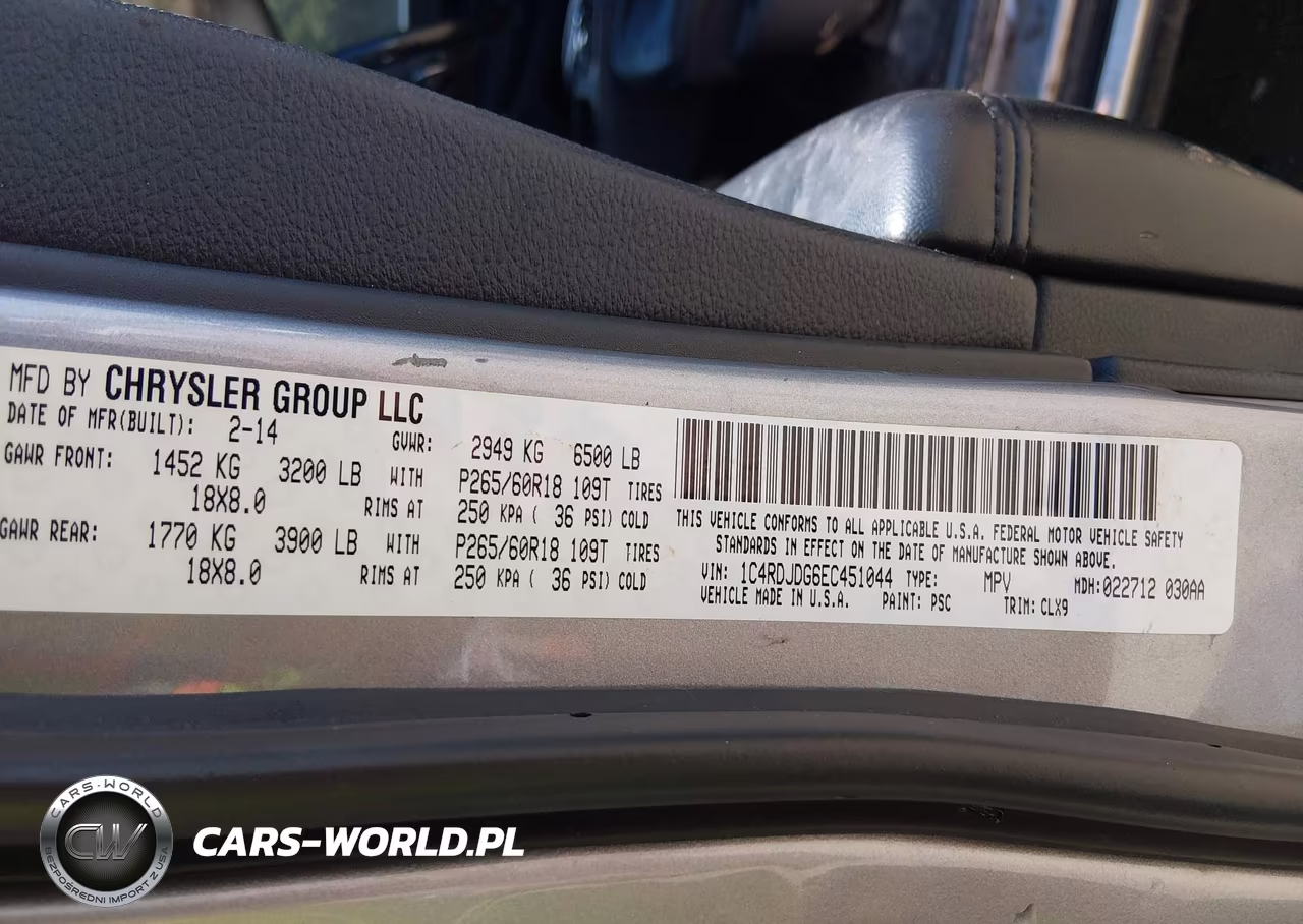 2014 Dodge Durango Limited VIN:1C4RDJDG6EC451044 - 9