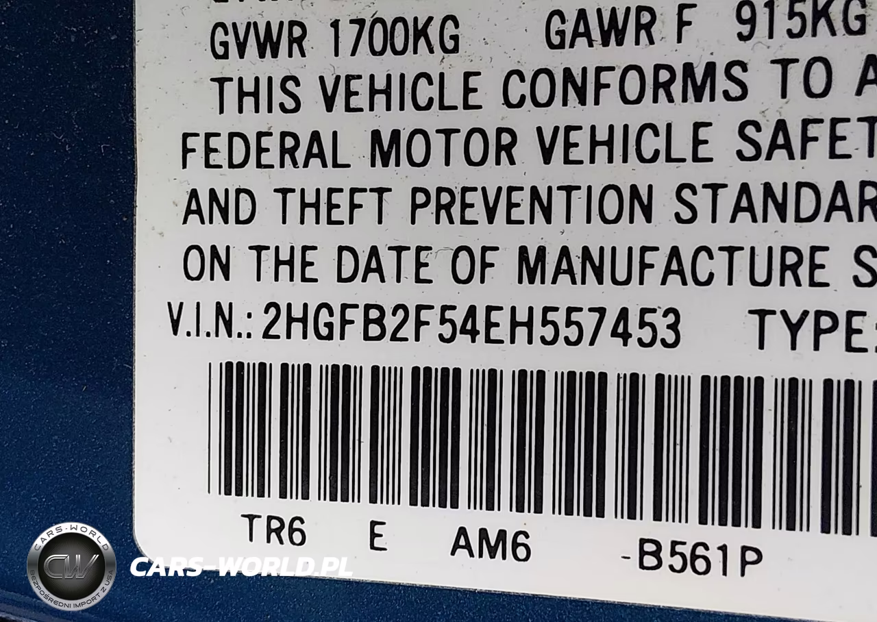 2014 Honda Civic Lx VIN:2HGFB2F54EH557453 - 9