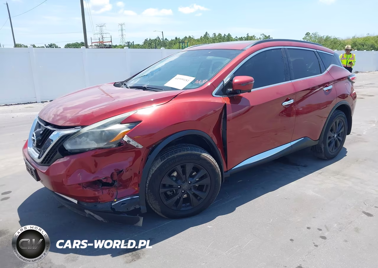 2018 Nissan Murano Sv VIN:5N1AZ2MH1JN185424 - 2