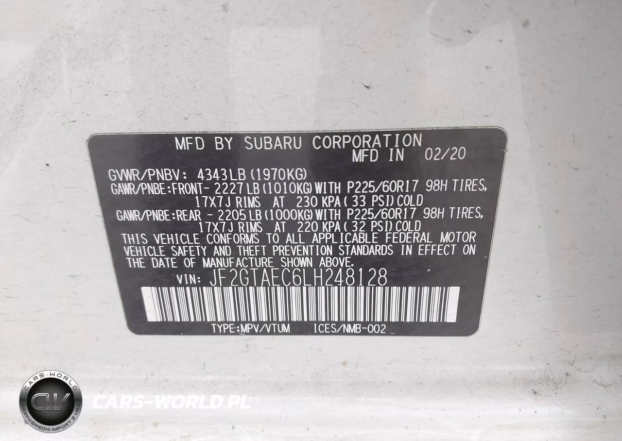 2020 Subaru Crosstrek Premium VIN:JF2GTAEC6LH248128 - 9
