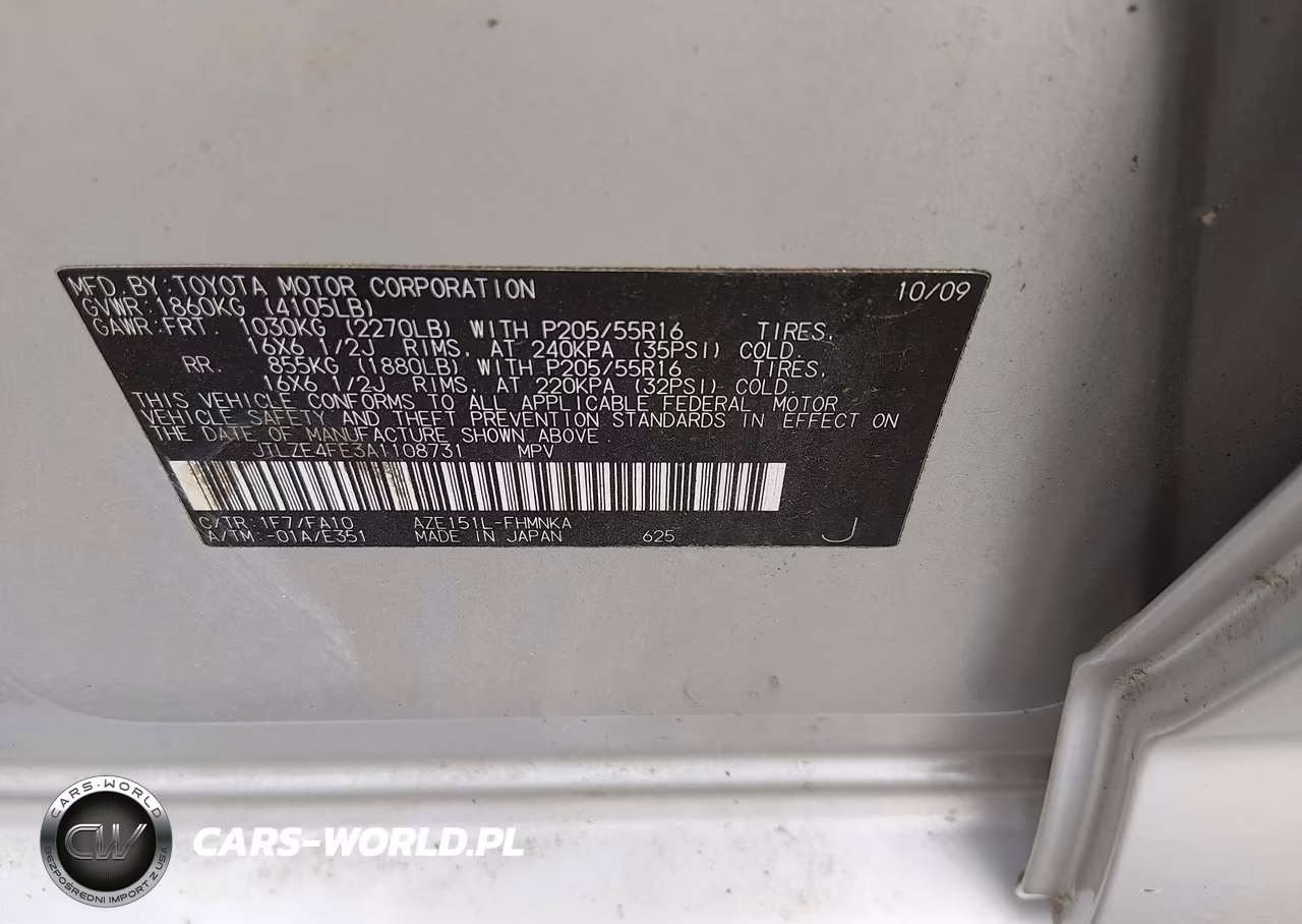 2010 Scion Xb VIN:JTLZE4FE3A1108731 - 9