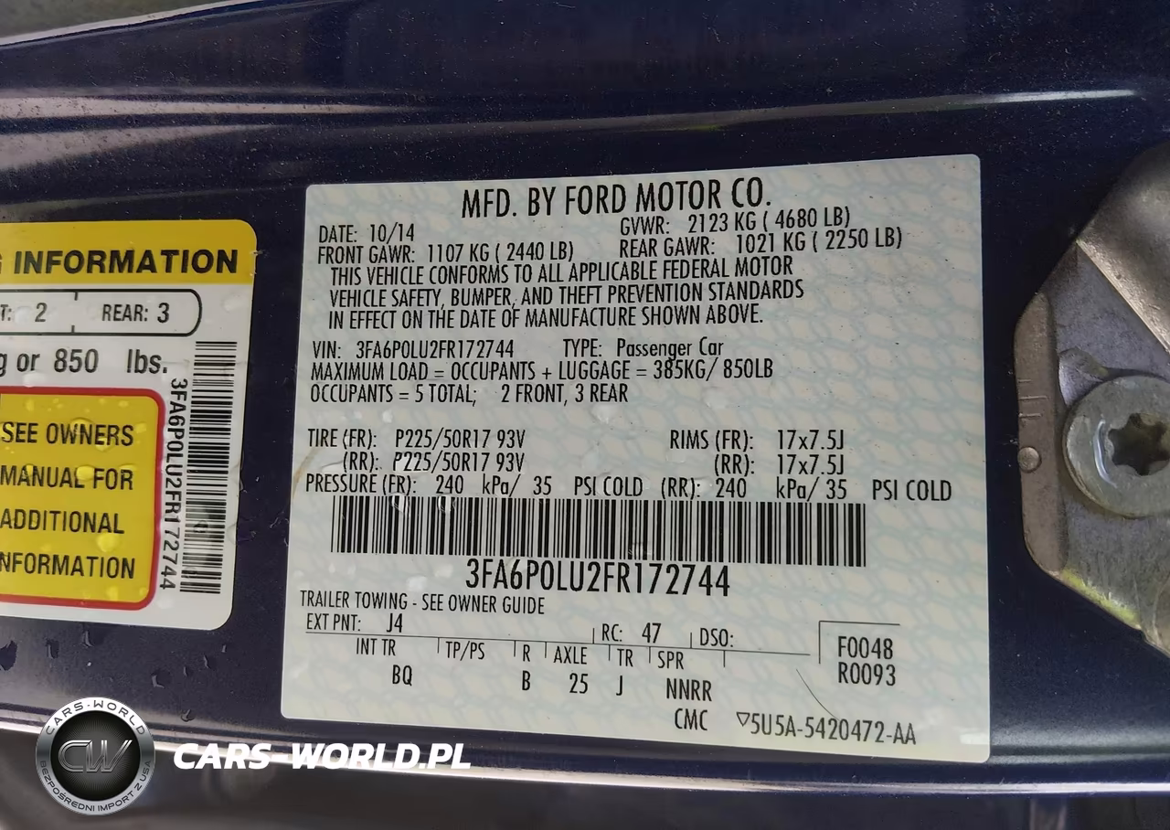 2015 Ford Fusion Hybrid Se VIN:3FA6P0LU2FR172744 - 9